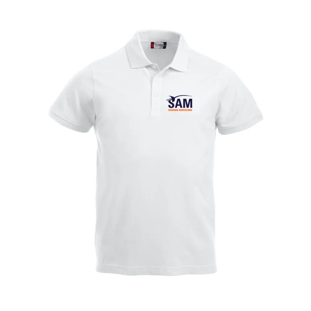Polo Junior Blanc SAM Barcelona