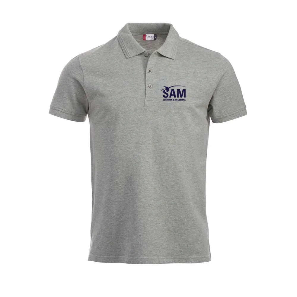 Polo Unisex Gris SAM Barcelona