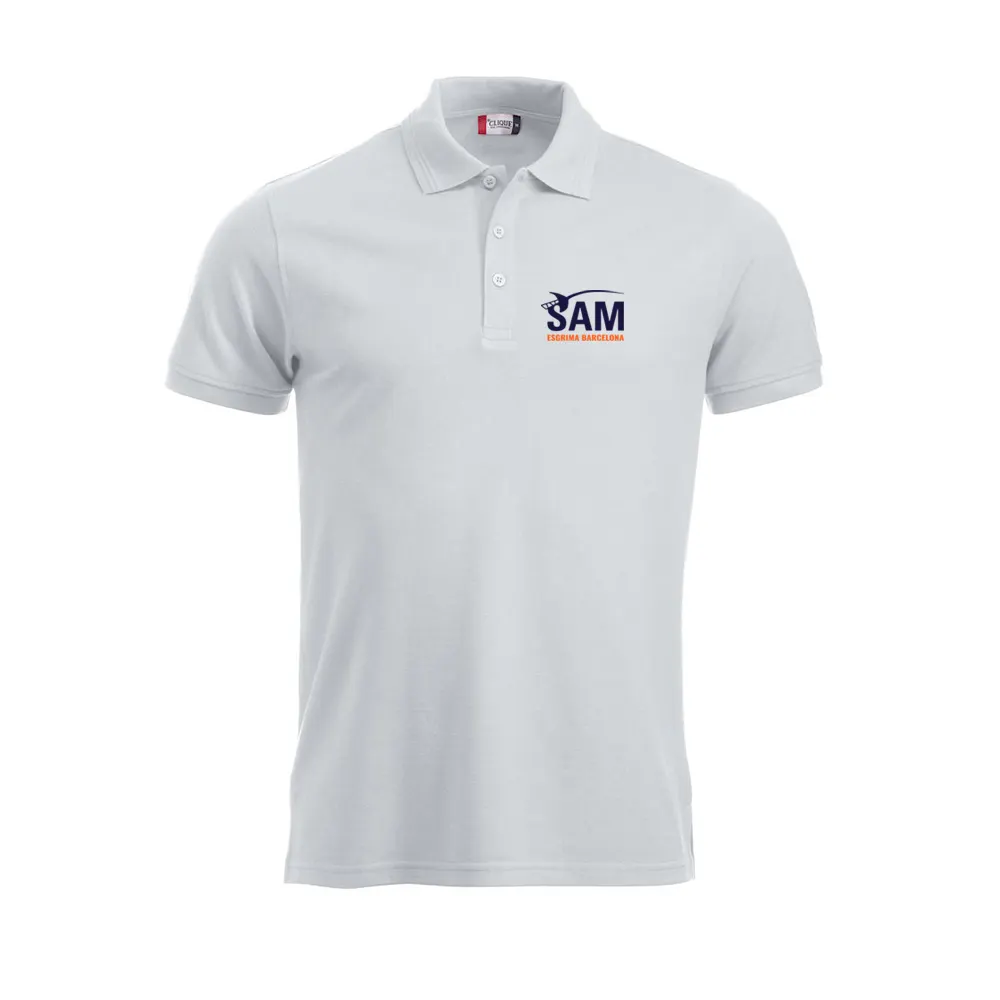 Polo Unisex Blanc SAM Barcelona